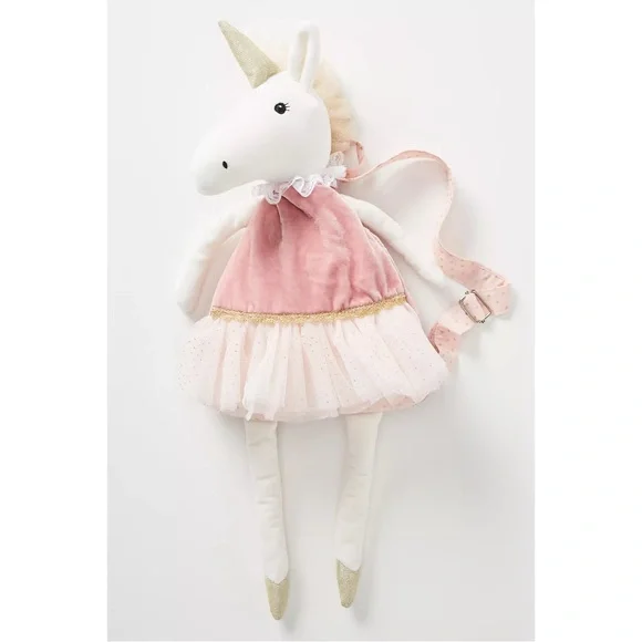 Anthropologie Mable Ballerina Backpack Pink Unicorn NWT - Picture 2 of 14